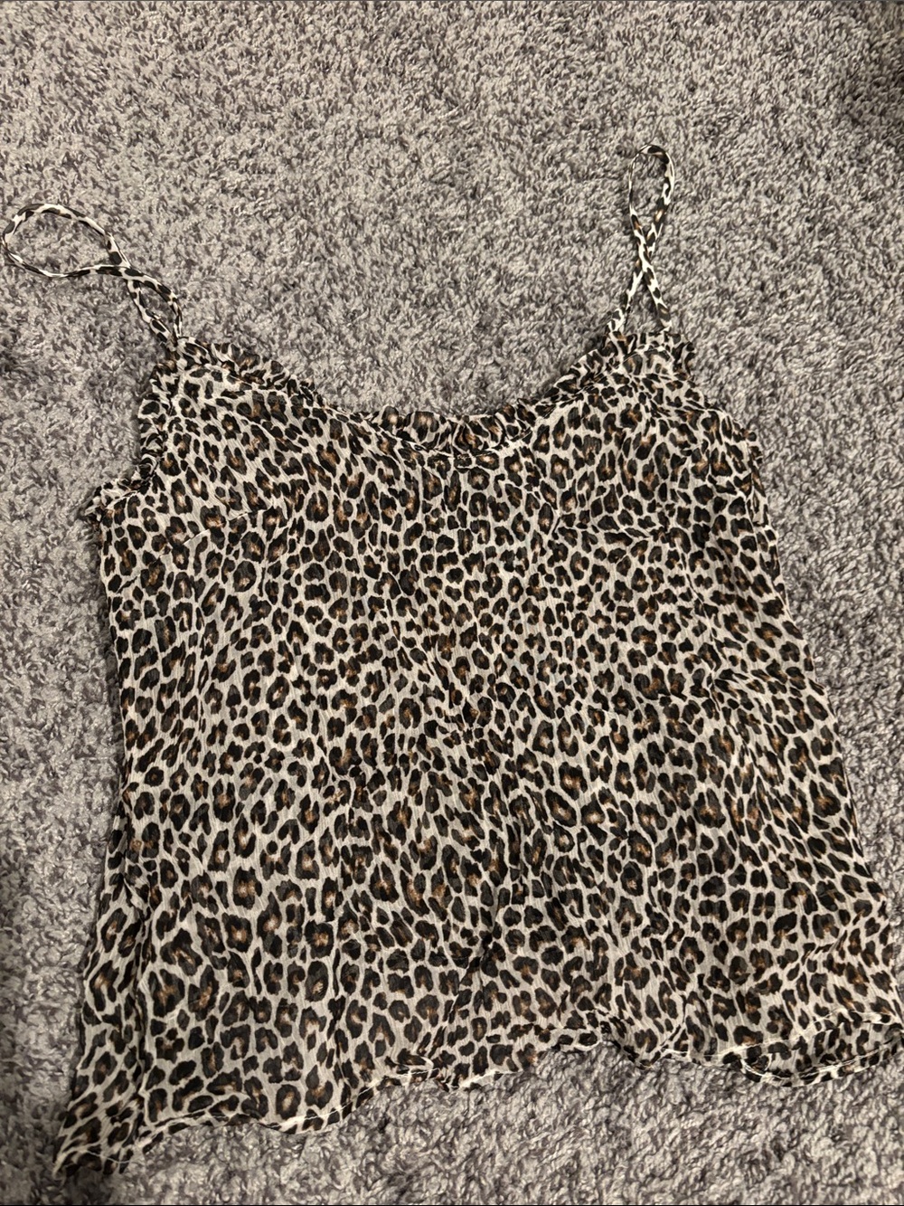 J. Crew Leopard Print Silk Cami - Brown, Black, Cream